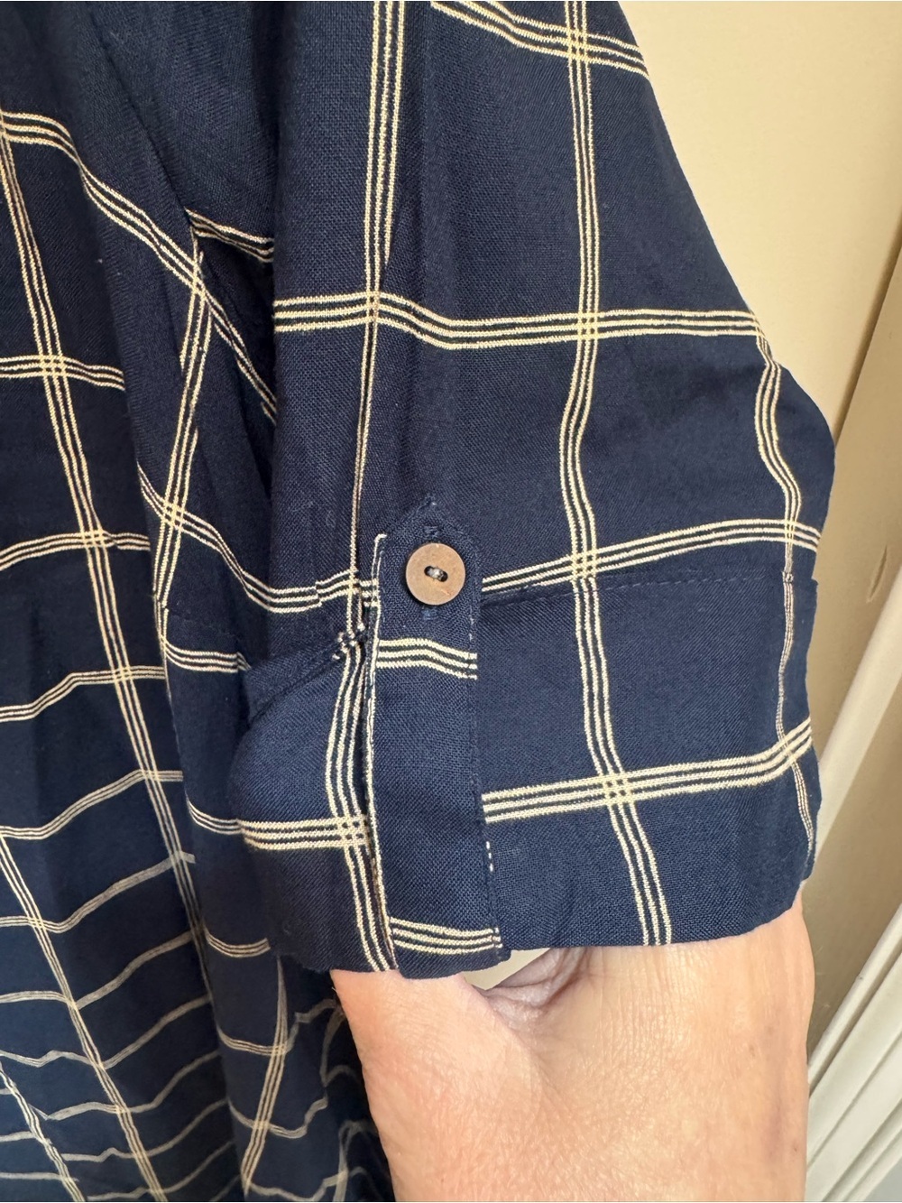 Bombay Paisley Short Sleeve Dual Fabric Dress - Picture 3 of 7